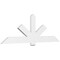 Ekena Millwork Kennewick Architectural Grade PVC Gable Bracket, 84"W x 28"H x 2"D x 6"F, 8/12 Pitch GBP084X28X0206KEN00 - alternate 1